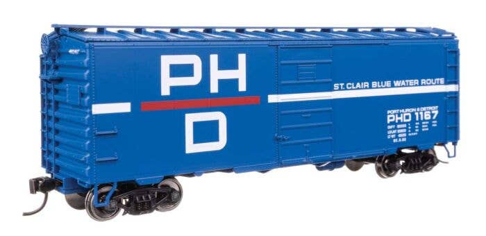 Walthers Mainline 45516 - HO 40' PS-1 Boxcar - Ready to Run -- Port Huron & Detroit #1167