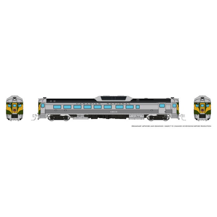 Rapido 516525 - N Budd RDC-2 (Ph 2) (DC/DCC/Sound): Canadian National - Green Scheme: D202