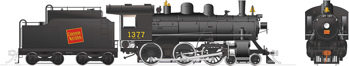 Rapido 603504 - HO H-6-G - DCC & Sound - Canadian National Railway (Tilted Wafer) #1377
