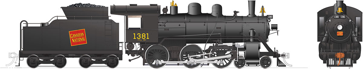 Rapido 603005 - HO H-6-G - DC/Silent - Canadian National Railway (Tilted Wafer) #1381
