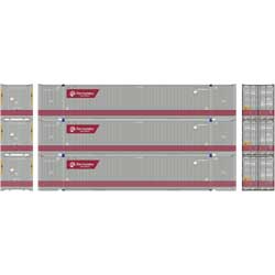 Athearn 26673 HO - RTR 53Ft Jindo Container, FXEU (3pkg)