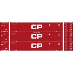 Athearn 26674 HO - RTR 53Ft Jindo Container, CPPU (3pkg)