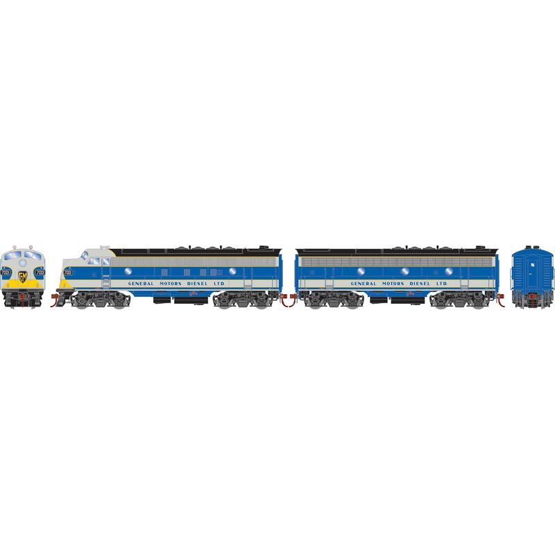 Athearn Genesis 19598 - HO FP7/F7B Locomotive - DCC Ready - EMD Demo #7001/7002