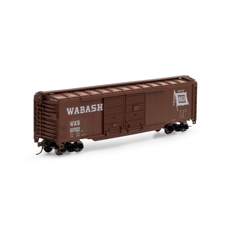 Athearn Roundhouse 1005 - HO PS-1 Double Sliding Door Box Car, WAB 'Flag', #20920