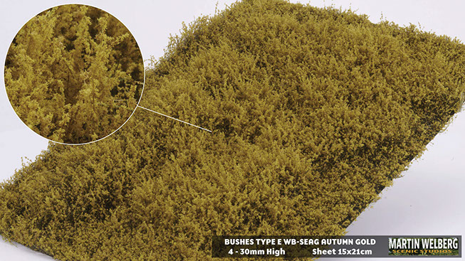 Martin Welberg Scenic Studios WB-SEAG - HIGH - AUTUMN GOLD THICKET TYPE 'E'