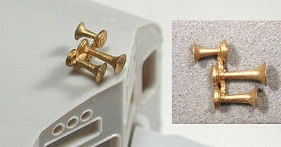 Cal Scale 583 - HO Scale Air Horn (Unpainted Brass Casting) -- Nathan 3-Chime M3HR