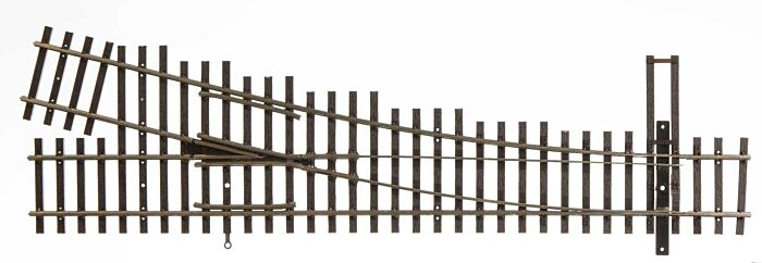 Walthers Track 70014 - HO Code 70 Nickel Silver DCC-Friendly #4 Turnout - Right Hand