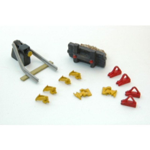 JL Innovative 335 - Rail Car Stops w/Derail Detail Set (12) - HO Scale Kit