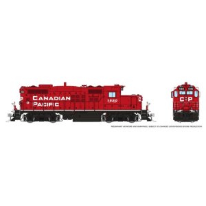 Rapido 54008 - HO GP9u (DC/Silent): CP - Block w/o Beaver: #1580