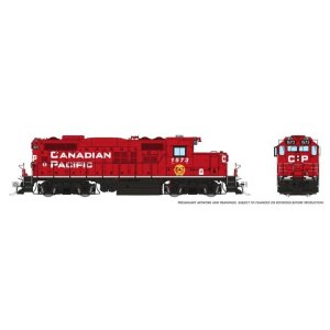 Rapido 54506 - HO GP9u (DC/DCC/Sound): CP - Block w/ Beaver: #1573