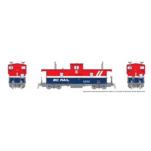Rapido 1101012 - HO Squamish Caboose: BCR - Red/White/Blue Hockey Stick: #1853