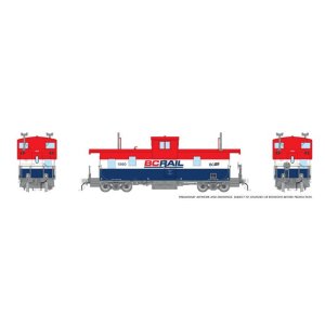Rapido 1101015 - HO Squamish Caboose: BCR - Late Red/White/Blue: #1860