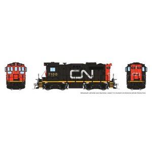 Rapido 1108001 - HO CN SWEEP (DC/Silent): CN - Large Noodle: #7100