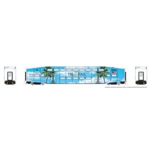 Rapido 1110028 - HO BiLevel Commuter Car: TriRail - Palm Tree: Coach #1004