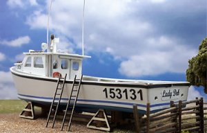 Osborn Model Kits 1124 - HO Scale Lower hull kit for the Northumberland Strait 45' Lobster boat