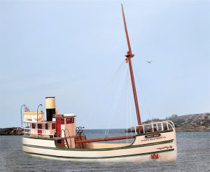 Sylvan Scale Models 1125 HO Scale -Great Lakes Freighter MV White Swan Resin Cast Kit