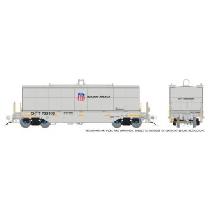 Rapido 1128008-6 - HO Greenbrier Coil Car: Union Pacific - Gray / UP Logo: Single Car #1: #724508