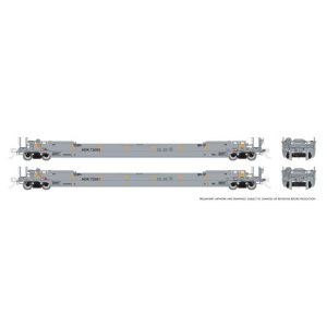 Rapido 1132501-1 - HO 53' Husky-Stack well car 2-Pack: AOK: Single 2-Pack #2: #73505 + #73561