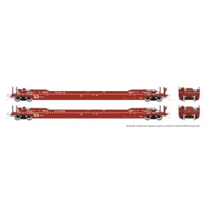 Rapido 1132502-1 - HO 53' Husky-Stack well car 2-Pack: CP: Single 2-Pack #2: #527119 + #527336