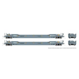 Rapido 1132503-3 - HO 53' Husky-Stack well car 2-Pack: Ferromex: Single 2-Pack #2: #5257 + #5319