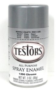Testors 1290 - Spray Finishing Enamel - Chrome (3oz)