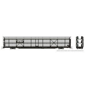 Rapido 1024103-5 - HO NSC 89' Tri-Level Autorack: CP Rail - Black Panel w/ mesh: Single Car #5502...