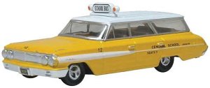 Oxford Diecast 87FC64002 - HO Scale 1964 Ford Country Squire Station Wagon - Assembled -- Central...