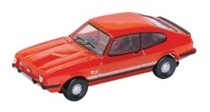 Oxford Diecast NCAP004 - N Scale 1978 Ford Capri Mk III - Assembled -- Sebring Red