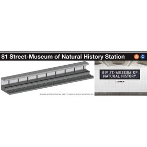 Rapido 209997 - HO Scale NYC Subway Lighted Display Platform: IND 81st-Museum of Natural History