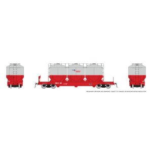 Rapido 224003-1 - Halliburton Pneumatic Rail Car (Cement Car): 1980s Scheme: Single #89