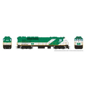 Rapido 34508 - HO GP40TC (DC/DCC/Sound): GO Transit - Green & White, Early Font: #504