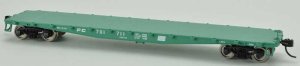 Bowser HO 50Ft Flat Car Penn Central #701018