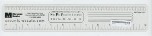 Microscale Industries 31 - Microscale - Clear (See-Through) HO Scale Ruler
