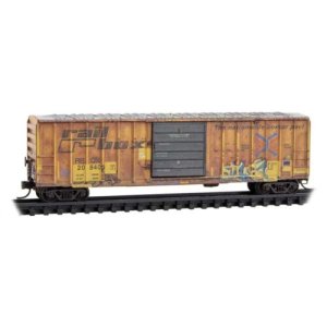 Micro-Trains 25144011 - N Scale 50' Rib-Side Single-Door Boxcar No Roofwalk - Ready to Run -- Rai...