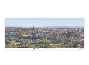 Peco SKP06 - Backscene Photographic Background 95 x 13" 240 x 33.3cm -- Town Scene
