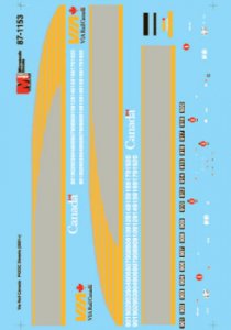 Microscale Decals 87-1153 - HO Scale HO Scale - Via Rail Canada P42 Diesels (2001+) - Waterslide...