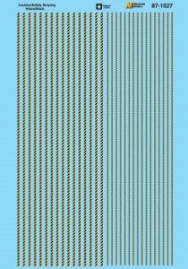 Microscale Decals 60-1527 - N Scale Caution/Safety Striping Yellow/Black