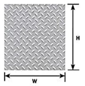 Plastruct 91684 Styrene 1/48 Diamond Plate 12inx 7in (2)