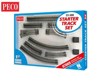 Peco ST300 - N Scale Starter Track Set - 1st Radius