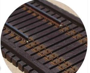 Central Valley 19028 - HO Scale 25' Bridge Tie Sections pkg(8) -- Classic 25' Bridge Ties & Strin...