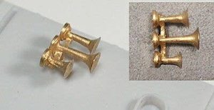 Cal Scale 584 - HO Scale Air Horn (Unpainted Brass Casting) -- Nathan 3-Chime K3L (Canadian Natio...