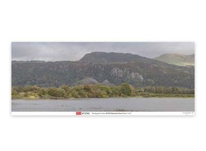 Peco SKP07 - ALL Scale Backscene Photographic Background 95 x 13" 240 x 33.3cm -- Mountain Scene
