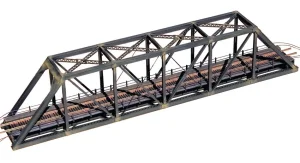 Central Valley 1820 - N Scale Modernized Through-Truss Bridge w/Walkways -- Kit - Modern Portals,...