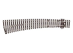 Peco SL87 - HO Scale Code 100 Curved Double Radius Turnout - Streamline -- Left Hand, Insulfrog