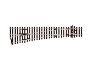 Peco SL96 - HO Scale Code 100 Medium Radius Turnout - Streamline -- Left Hand, Insulfrog