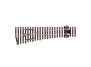 Peco SLE192 - HO Code 75 Streamline Small Radius Turnout -- Left Hand, Electrofrog