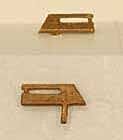 Cal Scale 547 - HO Scale Diesel Radio Antenna pkg(2) Unpainted Brass Castings -- Sinclair Type