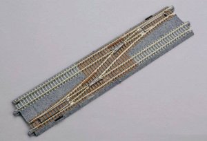 Kato Unitrack 20-230 - N Scale Double-Track Crossover - Unitrack -- Left Hand
