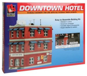 Life-Like Products 7482 - N Scale Downtown Hotel -- Kit
