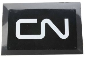 Microscale Decal 10041 - Embossed Die-Cut Metal Sign -- Canadian National